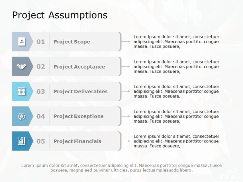 Project Assumptions Powerpoint Template Slideuplift