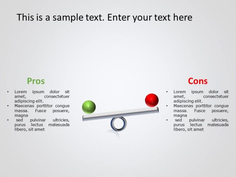 Animated Pros And Cons 7 Powerpoint Template Slideuplift 8466
